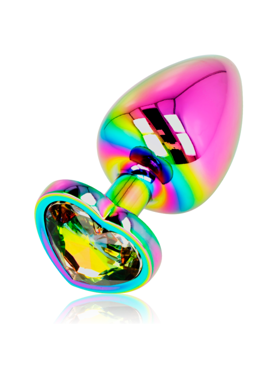Ohmama Plug Anal Corazón Iridiscente Talla L | Joya Anal