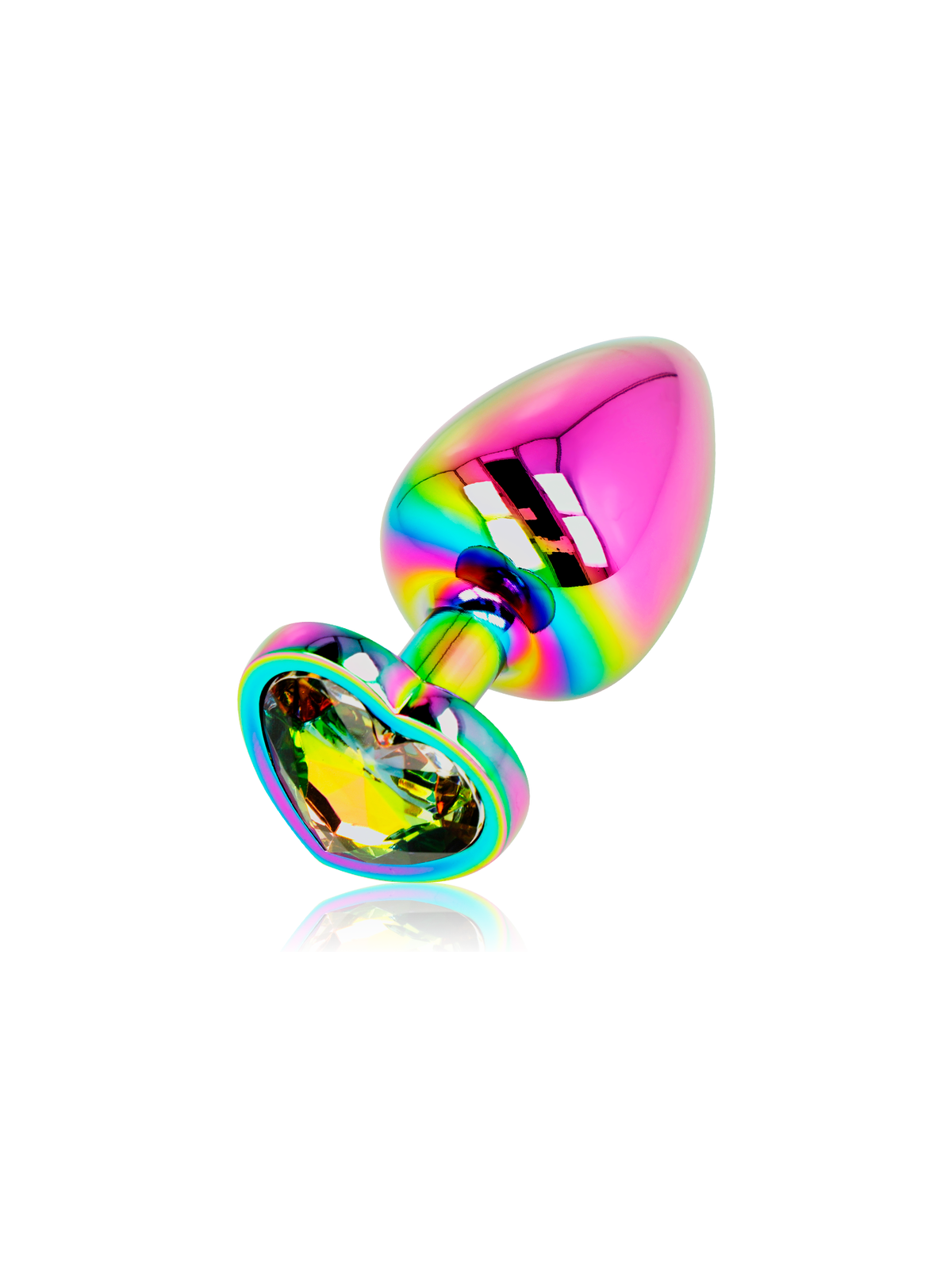 Ohmama Plug Anal Corazón Iridiscente Talla L | Joya Anal