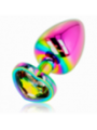Ohmama Plug Anal Corazón Iridiscente Talla L | Joya Anal