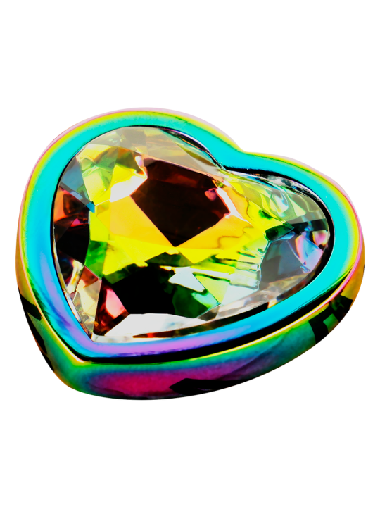 Ohmama Plug Anal Corazón Iridiscente Talla L | Joya Anal