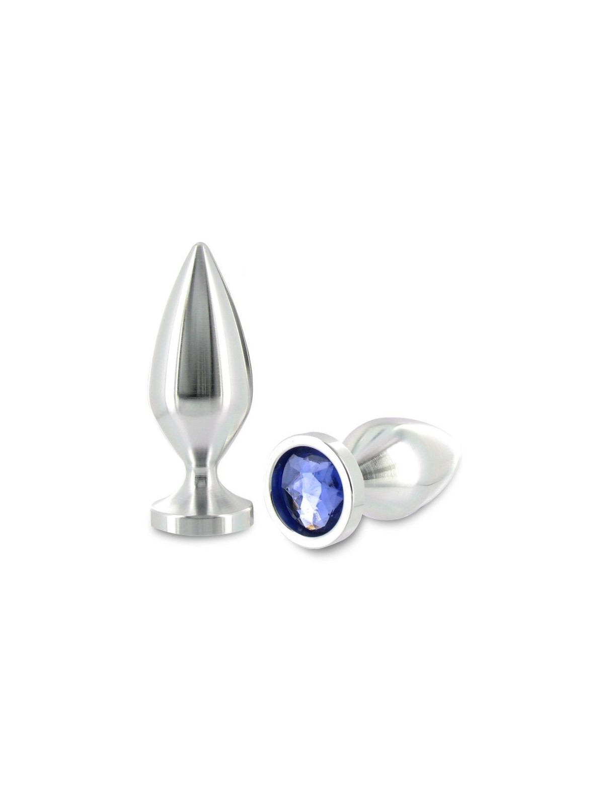Metalhard Anal Plug Aliminum Cristal Mediano | Joya Anal