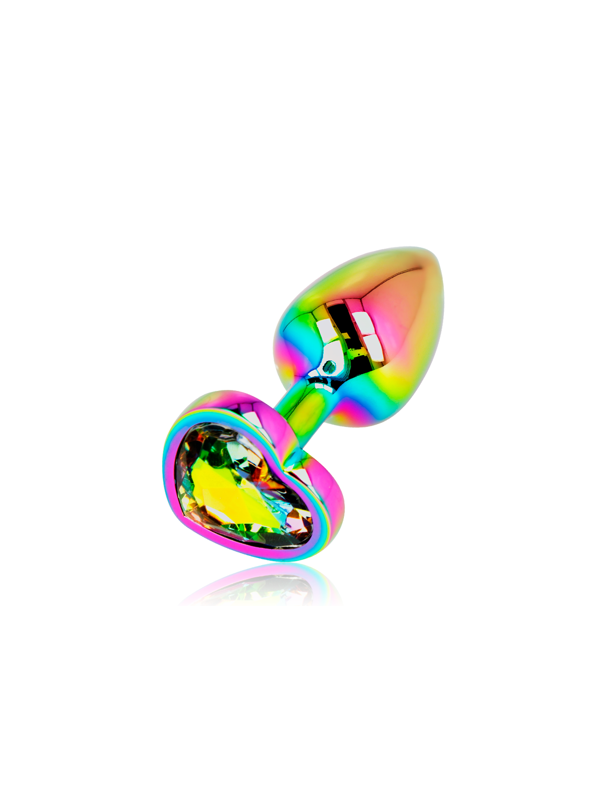 Ohmama Plug Anal Corazón Iridiscente Talla S | Joya Anal