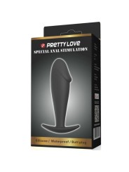 Pretty Love Plug Anal Silicona Forma Pene Negro | Plug Anal