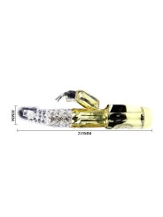 Vibrador Rabbit Gold Lover - Comprar Conejito rotador Baile - Conejito rampante (6)