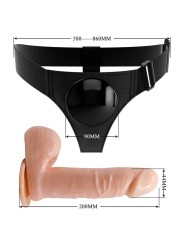 Pretty Love Harness Briefs Arnés Universal Dildo Tom 20 cm Natural