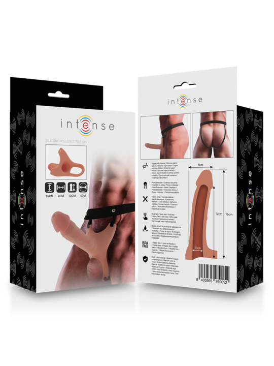 Intense Arnés Hueco Dildo 16 x 3.5 cm