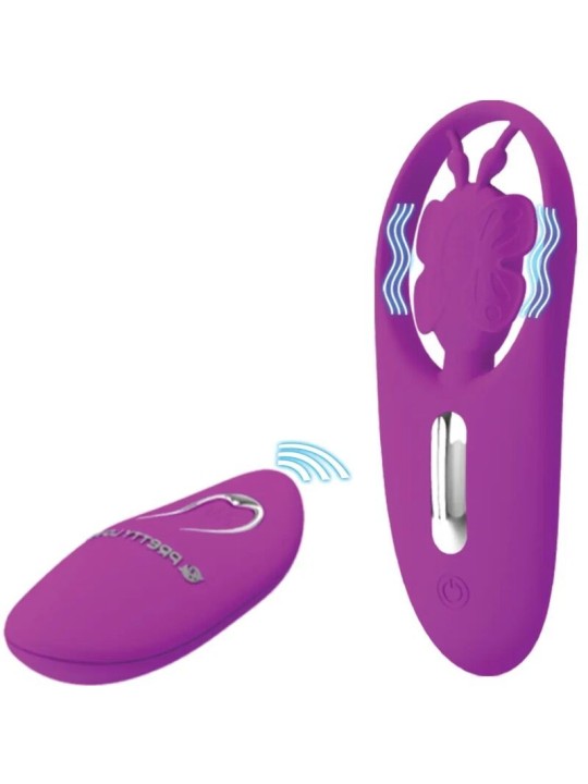 Pretty Love Dancing Butterfly Estimulador Para Braguita Control Remoto Lila