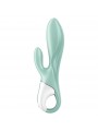 Satisfyer Air Pump Bunny 5+ Vibrador Rabbit Inflable App Verde