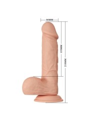 Beautiful Encounter Bahamut Dildo Realístico Flexible 21.8 cm Natural