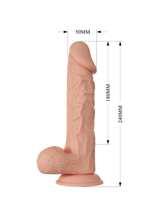 Beautiful Encounter Buraq Dildo Realístico Flexible 24 cm Natural