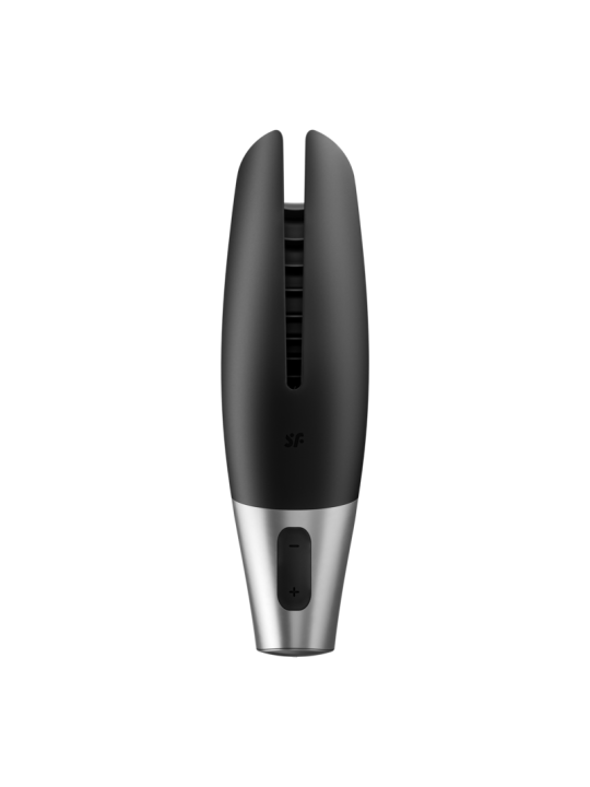 Satisfyer Power Masturbator Negro & Plata