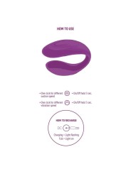 Xocoon Bound Love Vibrador Para Parejas Morado