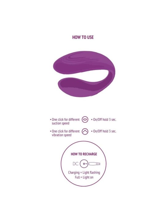 Xocoon Bound Love Vibrador Para Parejas Morado