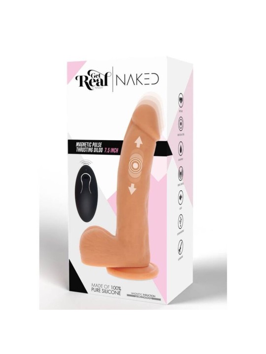 Get Real Dildo Empuje Magnético Pulsante Natural