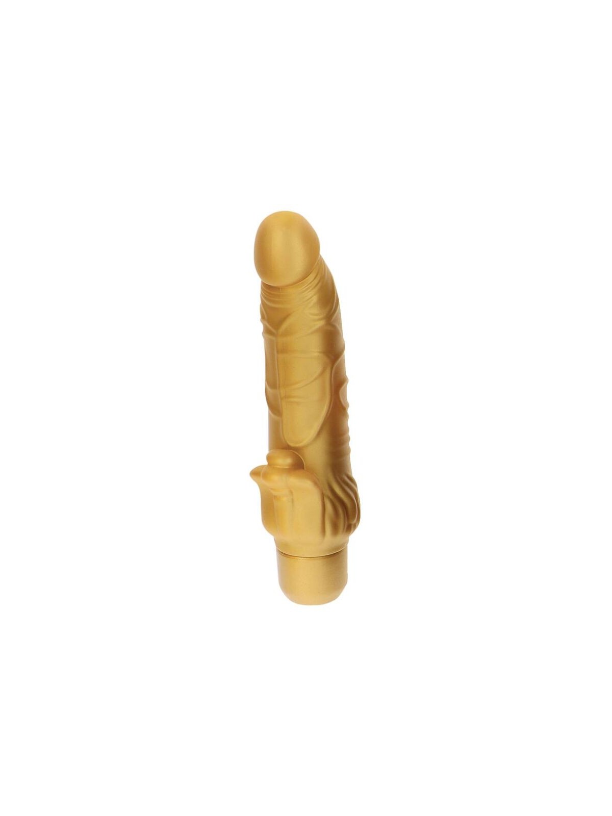 Get Real Gold Dicker Stim Vibrador Dorado