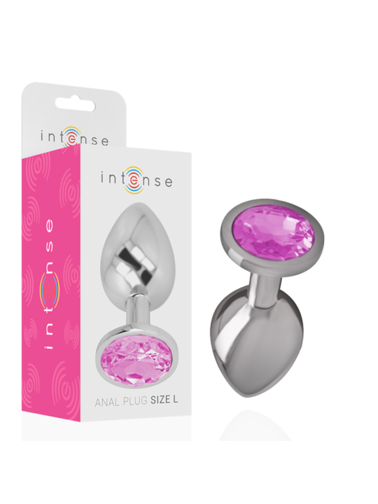 Intense Plug Anal Metal Cristal Talla L | Joya Anal