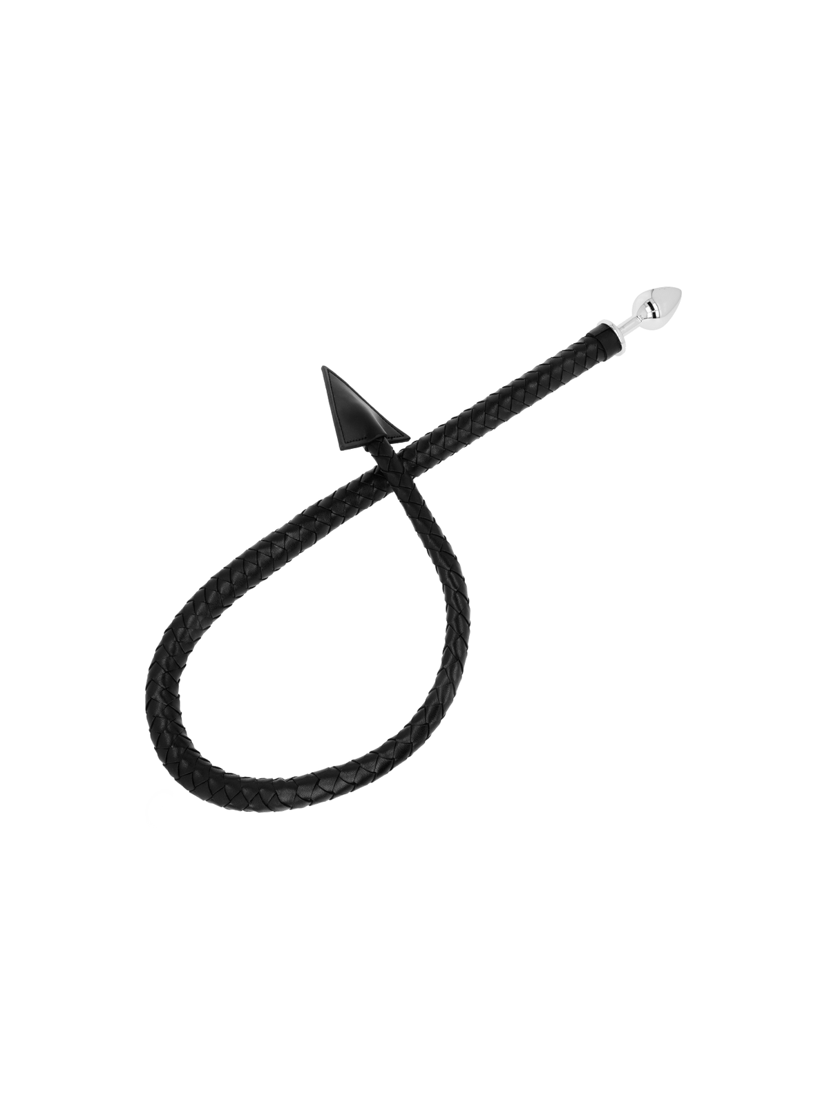 Ohmama Fetish Cola De Diablo Plug Anal Cuero & Metal 7 cm
