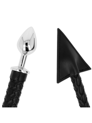 Ohmama Fetish Cola De Diablo Plug Anal Cuero & Metal 7 cm