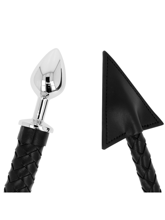 Ohmama Fetish Cola De Diablo Plug Anal Cuero & Metal 7 cm