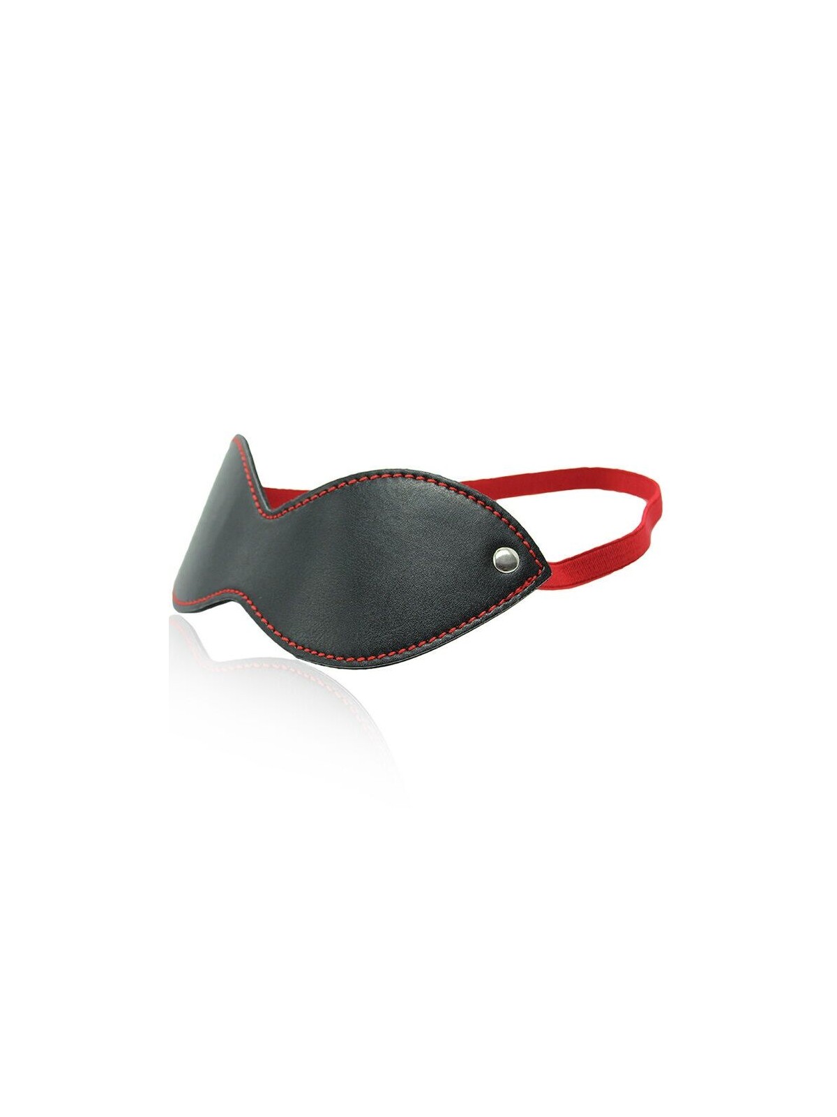 Ohmama Fetish Antifaz Con Corchetes Negro-Rojo