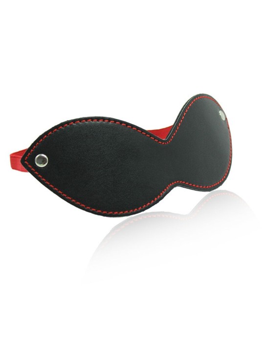 Ohmama Fetish Antifaz Con Corchetes Negro-Rojo