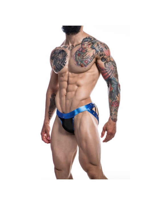 Cut4Men Jockstrap Desire Cuero Azul