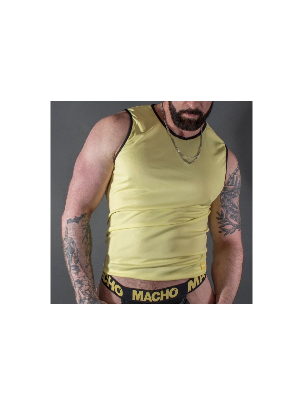 Macho Camiseta Amarillo