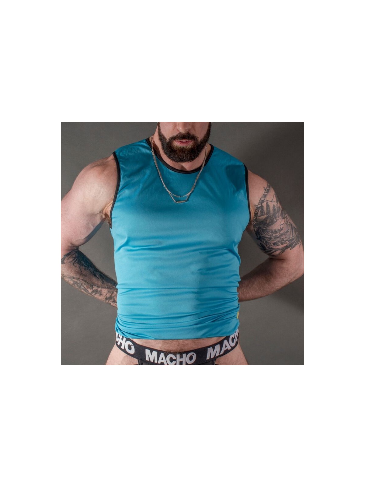 Macho Camiseta Azul