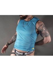 Macho Camiseta Azul