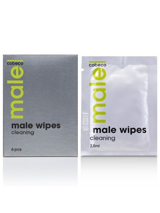 Cobeco Male Wipes Toallitas Higiénicas 6 x 2.5 ml