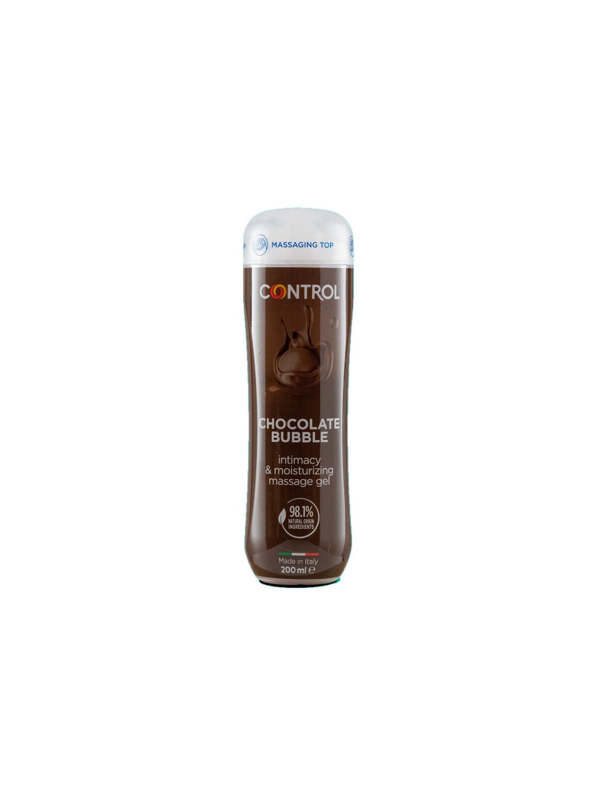 Control Gel De Masaje 3 En 1 Chocolate Bubble 200 ml