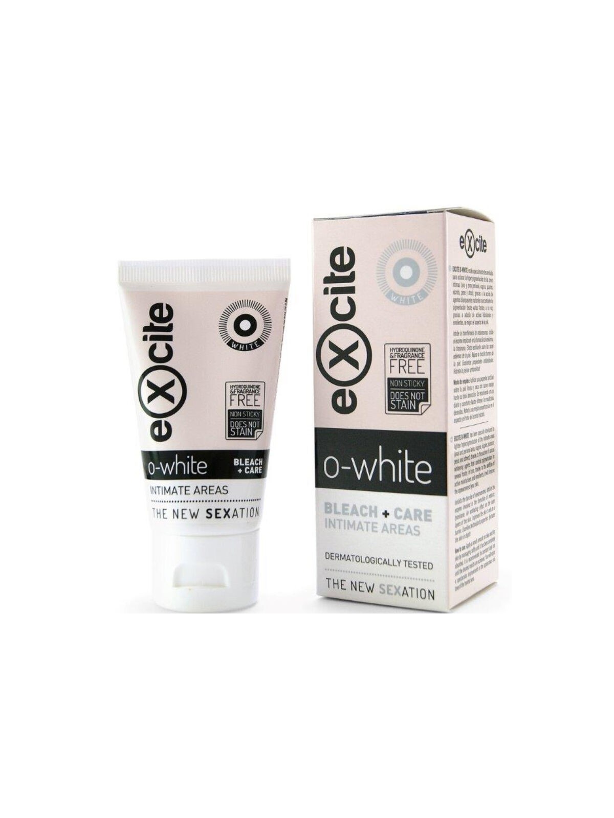 Excite O White Bleach & Care Intimate Áreas 50 ml