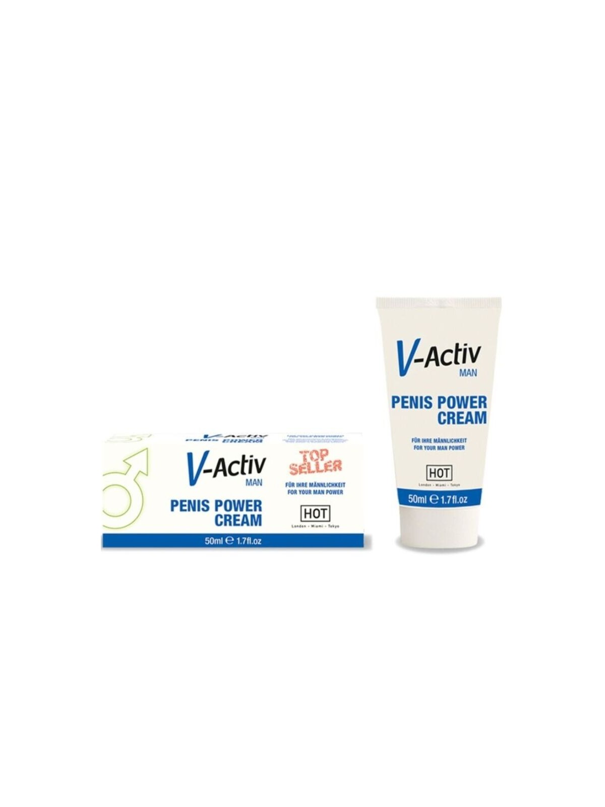 Hot V-Activ Crema Potenciadora Hombre 50 ml