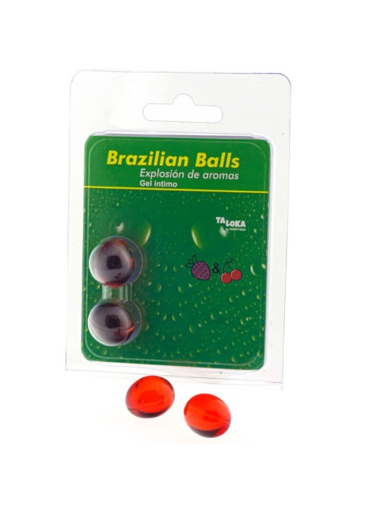 Brazilian Balls Gel Íntimo Fresa Cereza 2 | Aceite Sexual