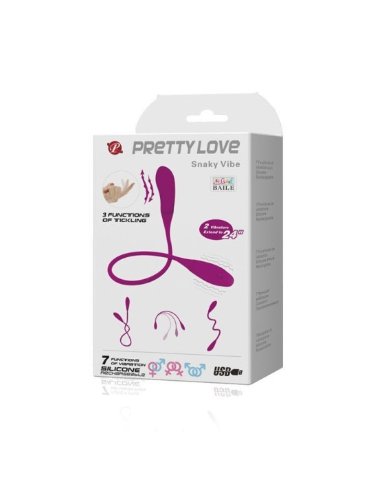 Pretty Love Smart Snaky Vibe Vibrador 7V + 3 Tickling - Comprar Conejito vibrador Pretty Love - Conejito rampante (4)