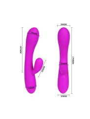 Pretty Love Vibrador Con Estimulador Clítoris - Comprar Conejito vibrador Pretty Love - Conejito rampante (3)