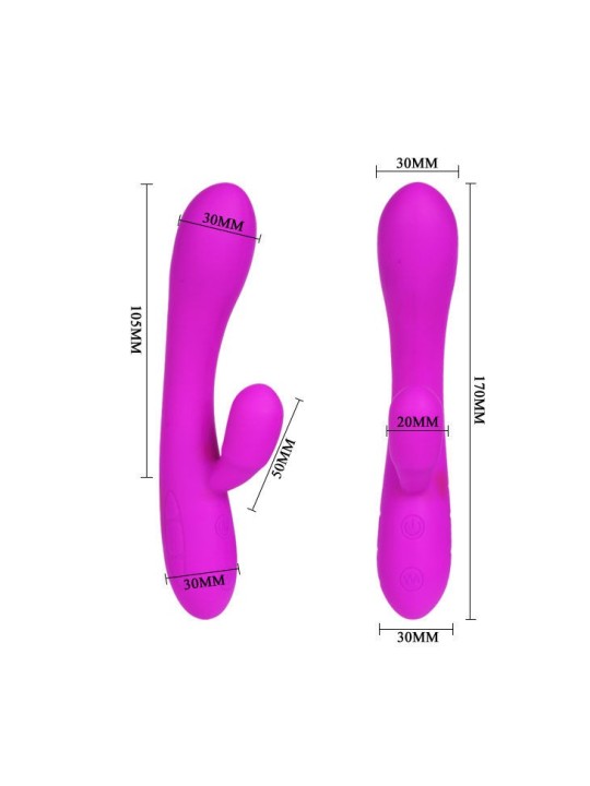 Pretty Love Vibrador Con Estimulador Clítoris - Comprar Conejito vibrador Pretty Love - Conejito rampante (3)